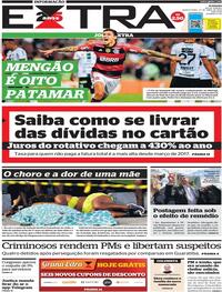 Capa do jornal Extra 27/04/2023