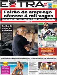 Capa do jornal Extra 27/06/2023