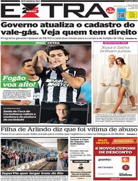 Capa do jornal Extra 28/04/2023