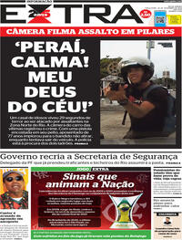Capa do jornal Extra 28/11/2023