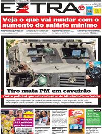 Capa do jornal Extra 28/12/2023
