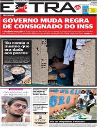 Capa do jornal Extra 29/03/2023