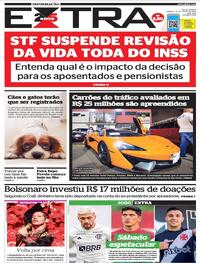 Capa do jornal Extra 29/07/2023