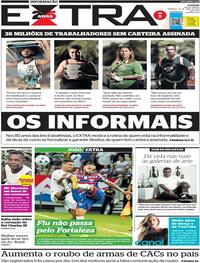 Capa do jornal Extra 30/04/2023