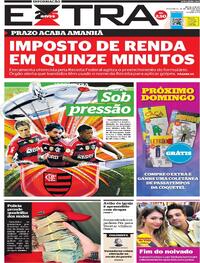 Capa do jornal Extra 30/05/2023