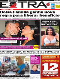 Capa do jornal Extra 30/08/2023