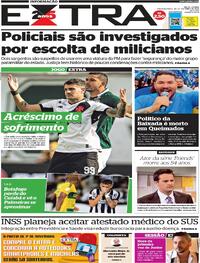 Capa do jornal Extra 30/10/2023