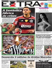 Capa do jornal Extra 31/07/2023