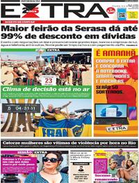 Capa do jornal Extra 31/10/2023