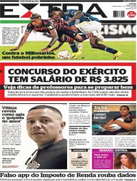 Capa do jornal Extra 03/04/2024