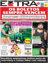Capa do jornal Extra 04/01/2024