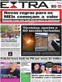 Capa do jornal Extra 04/09/2024