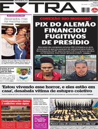 Capa do jornal Extra 05/04/2024