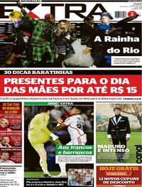 Capa do jornal Extra 05/05/2024