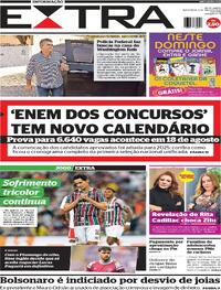 Capa do jornal Extra 05/07/2024