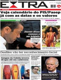 Capa do jornal Extra 06/02/2024
