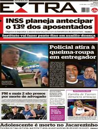 Capa do jornal Extra 06/03/2024