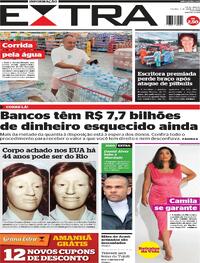 Capa do jornal Extra 06/04/2024
