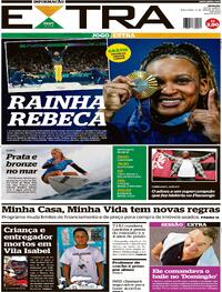Capa do jornal Extra 06/08/2024