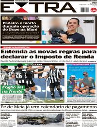 Capa do jornal Extra 07/03/2024