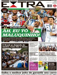 Capa do jornal Extra 08/04/2024