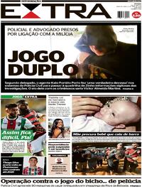 Capa do jornal Extra 08/05/2024