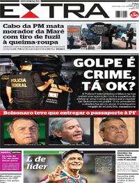 Capa do jornal Extra 09/02/2024