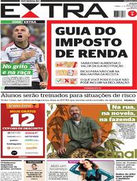 Capa do jornal Extra 10/03/2024
