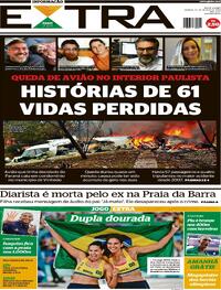 Capa do jornal Extra 10/08/2024