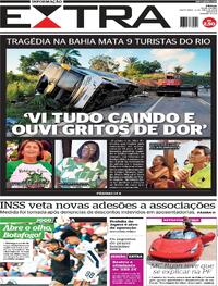Capa do jornal Extra 12/04/2024