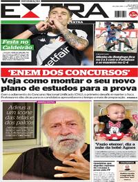 Capa do jornal Extra 13/05/2024