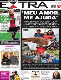 Capa do jornal Extra 13/08/2024