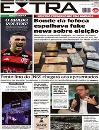 Capa do jornal Extra 13/09/2024