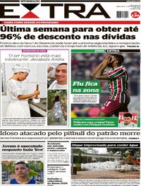 Capa do jornal Extra 14/05/2024
