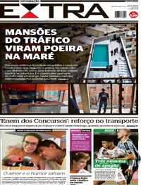 Capa do jornal Extra 14/08/2024