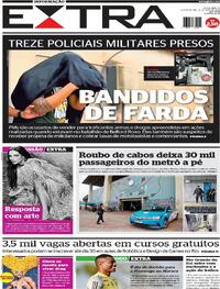 Capa do jornal Extra 15/05/2024