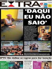 Capa do jornal Extra 16/01/2024