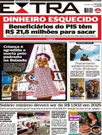 Capa do jornal Extra 16/04/2024