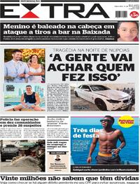 Capa do jornal Extra 16/07/2024