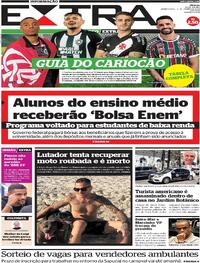 Capa do jornal Extra 17/01/2024