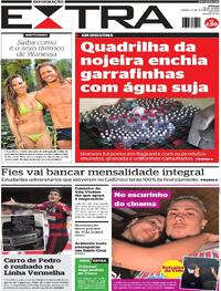Capa do jornal Extra 17/02/2024