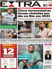 Capa do jornal Extra 17/03/2024