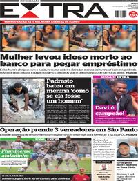 Capa do jornal Extra 17/04/2024