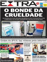 Capa do jornal Extra 18/01/2024