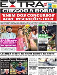 Capa do jornal Extra 19/01/2024