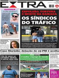 Capa do jornal Extra 20/03/2024