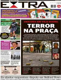 Capa do jornal Extra 20/08/2024