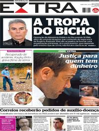 Capa do jornal Extra 21/03/2024