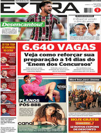 Capa do jornal Extra 21/04/2024