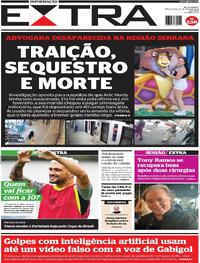 Capa do jornal Extra 21/05/2024